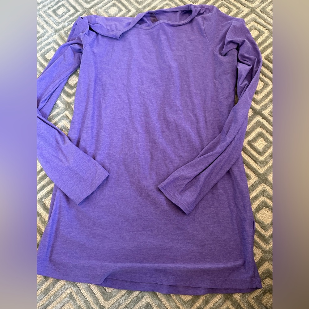 Beyond the Bump purple long sleeve t shirt